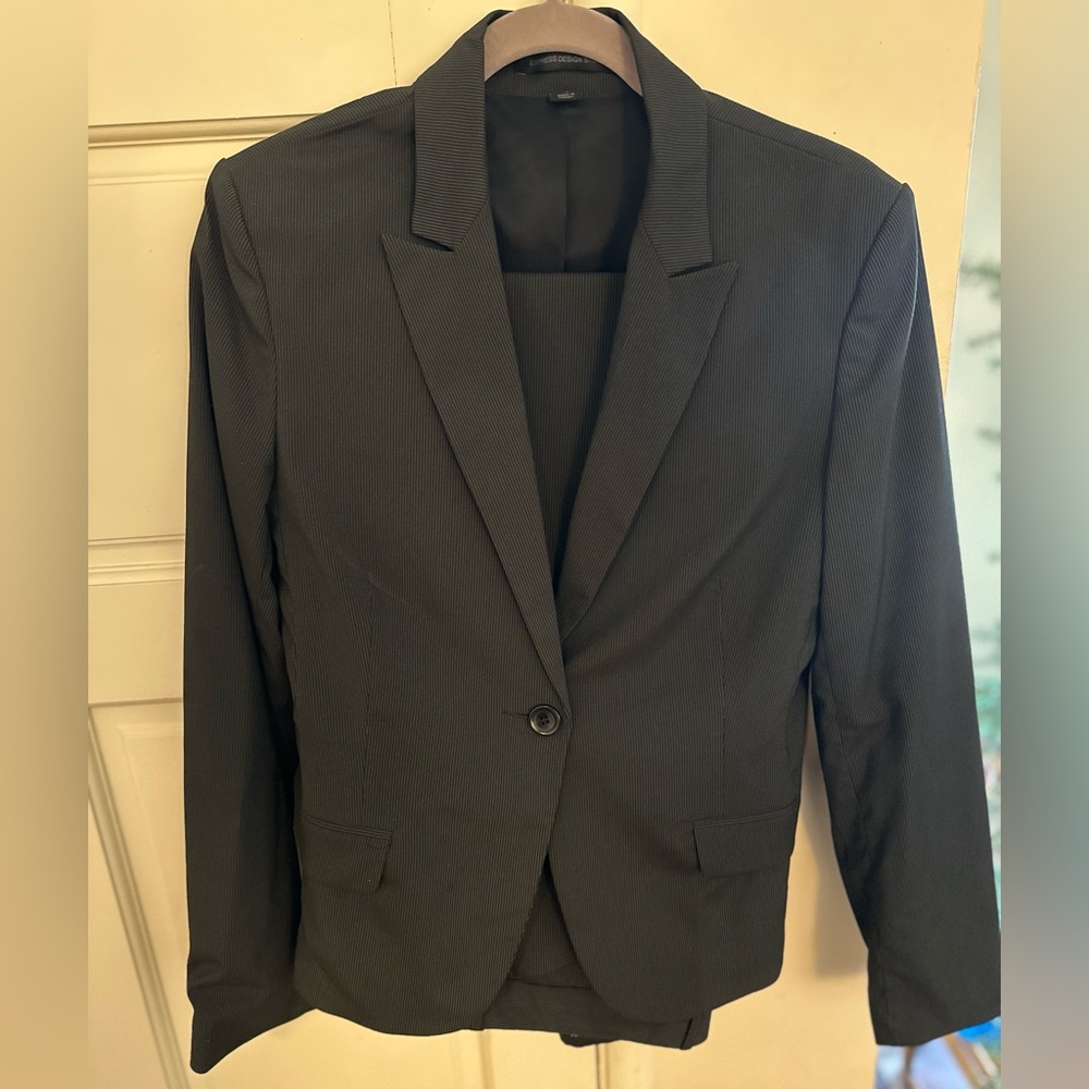 Express Design studio pant and jacket pin stripe suit